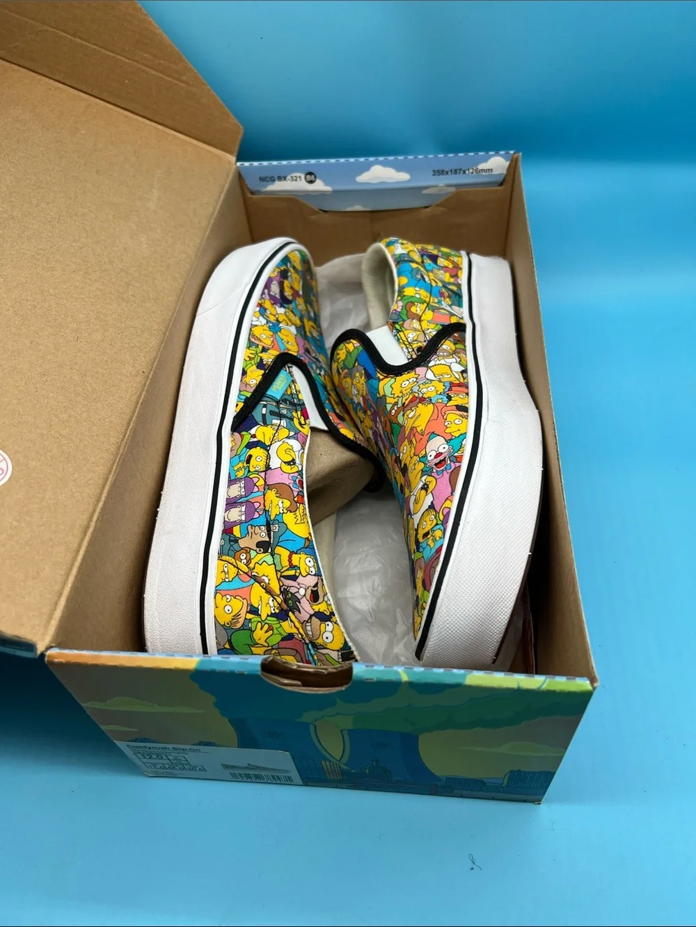 Rare Vans The Simpsons Slip-On Shoes Men’s 12 Comfycush used once